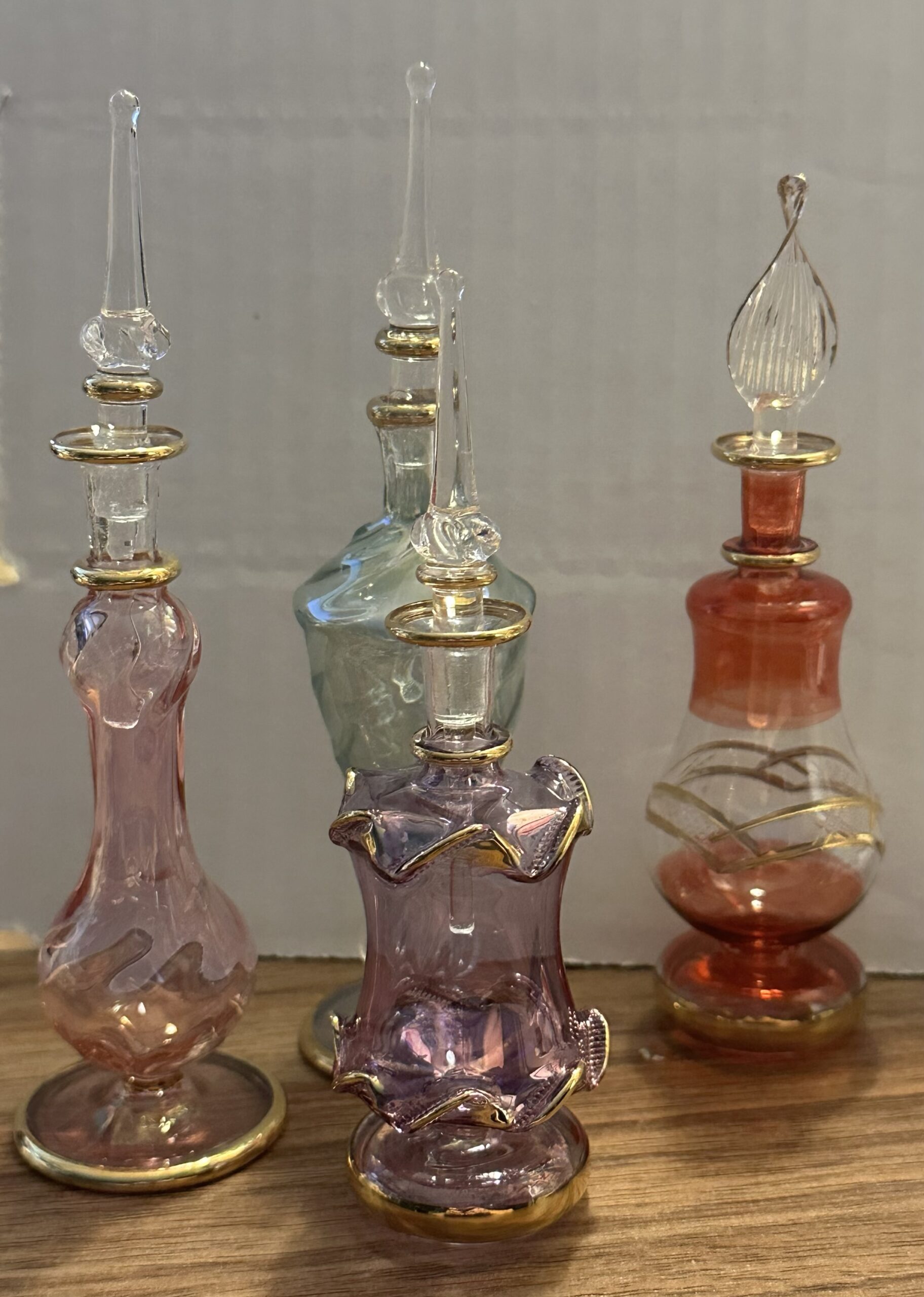 Prophetic Handblown Glass Prayer Bottle with 1 oz Anointing Oil