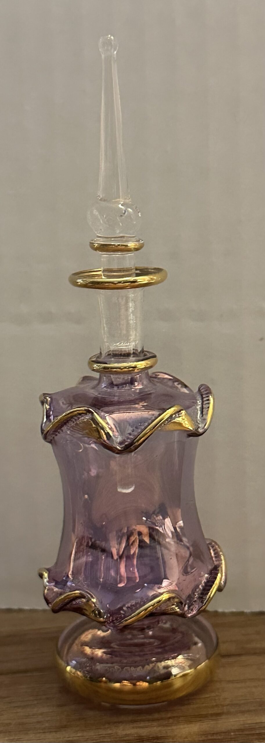 Prophetic Handblown Glass Prayer Bottle with 1 oz Anointing Oil - Image 4