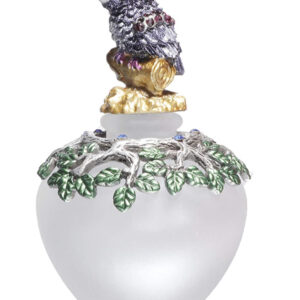 Frosted White Owl Bottle with 2 oz Anointing Oil